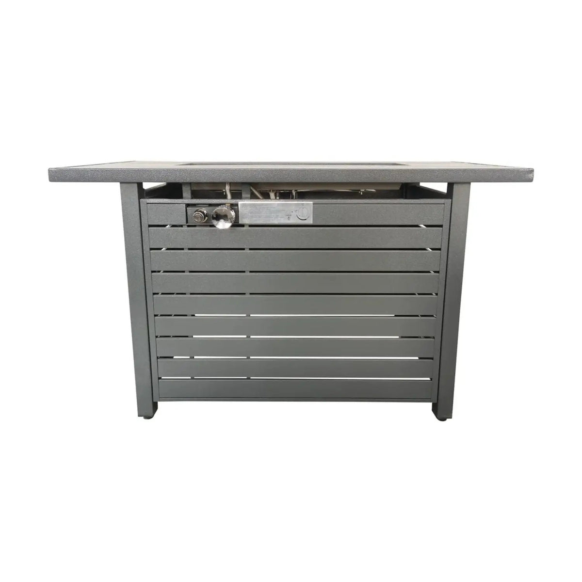 Rectangular Fire Pit Table | Propane Or Natural Gas | Adjustable Flame | Sturdy Exterior
