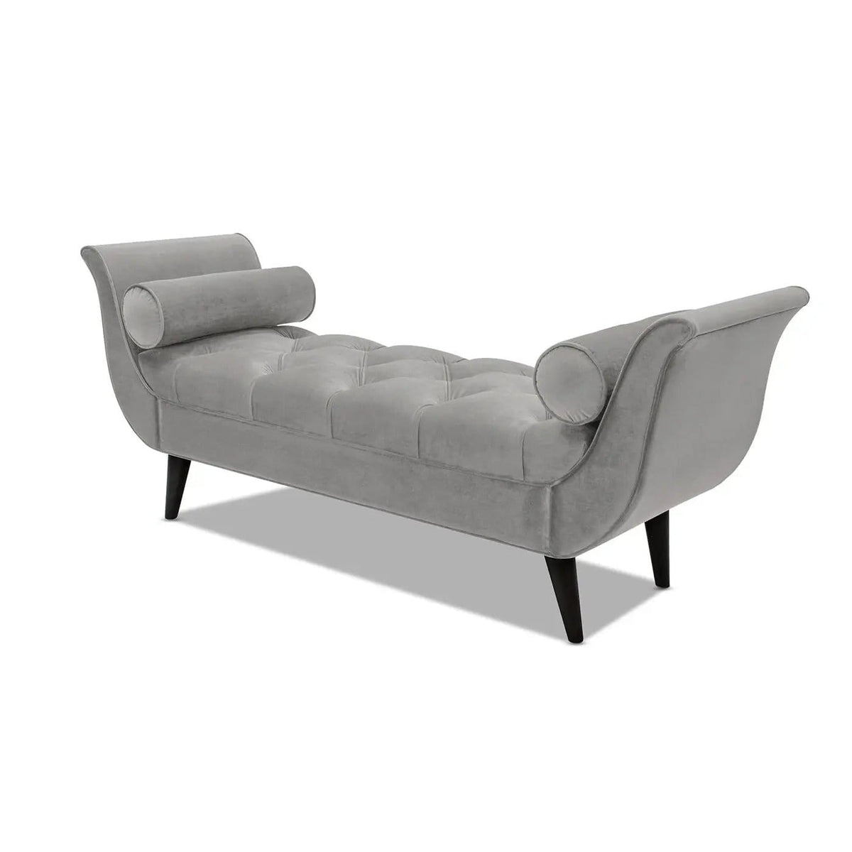 Alma Tufted Flared Arm Entryway Bench | 3 Pieces | Solid Wood | Home