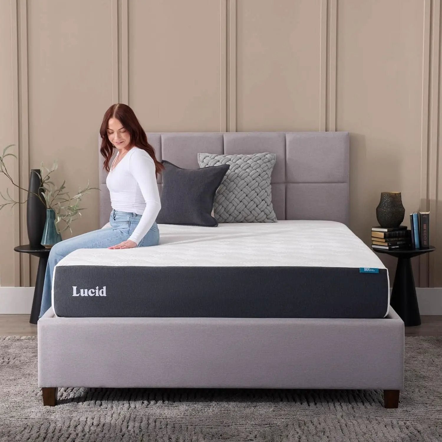 Full Size Memory Foam Mattress Bamboo Charcoal Gel Infusion from PriceLows™