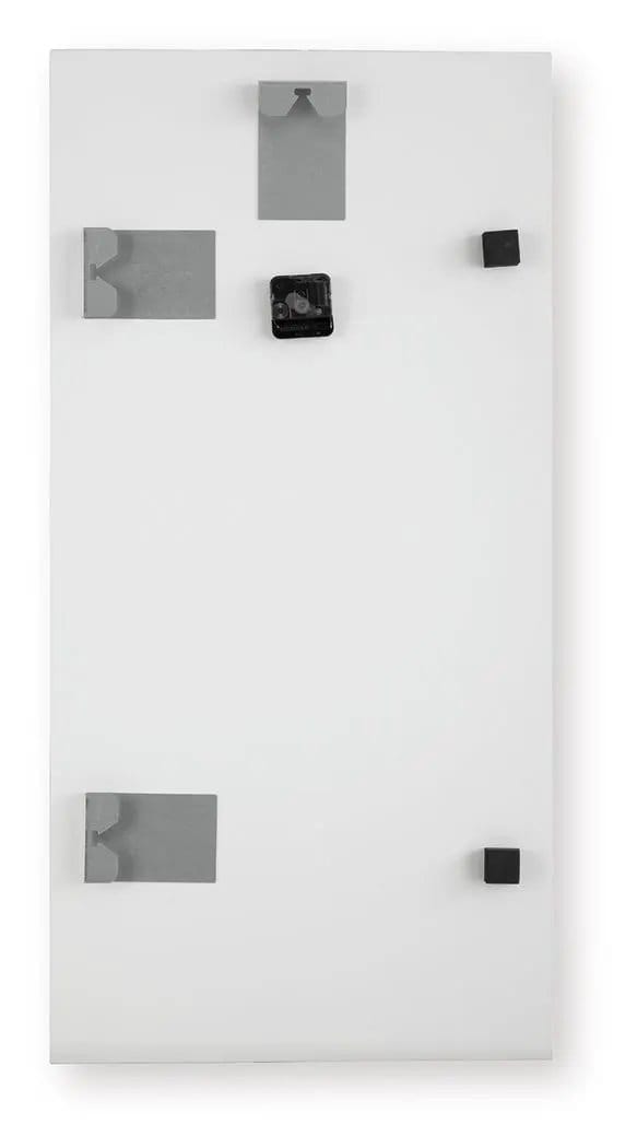 Teague Wall Clock | 2 Pieces | Marble & Glass | Home