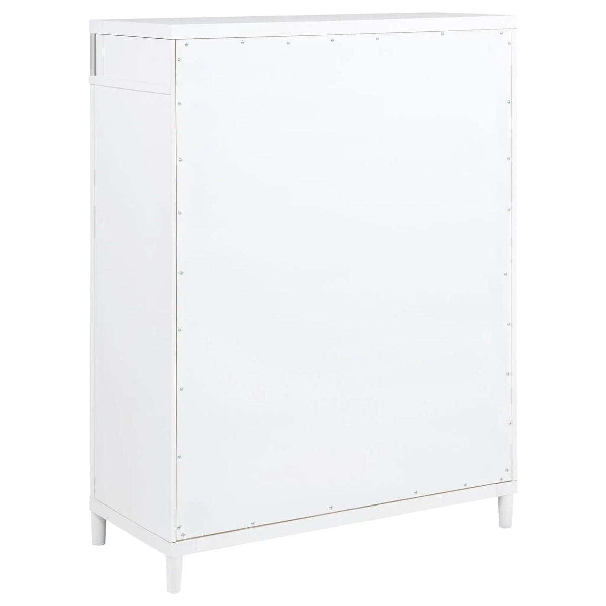 Gracemont 5-drawer Bedroom Chest of Drawers | 38 x 18 x 52.25 in | Rubberwood & Engineered Wood | White