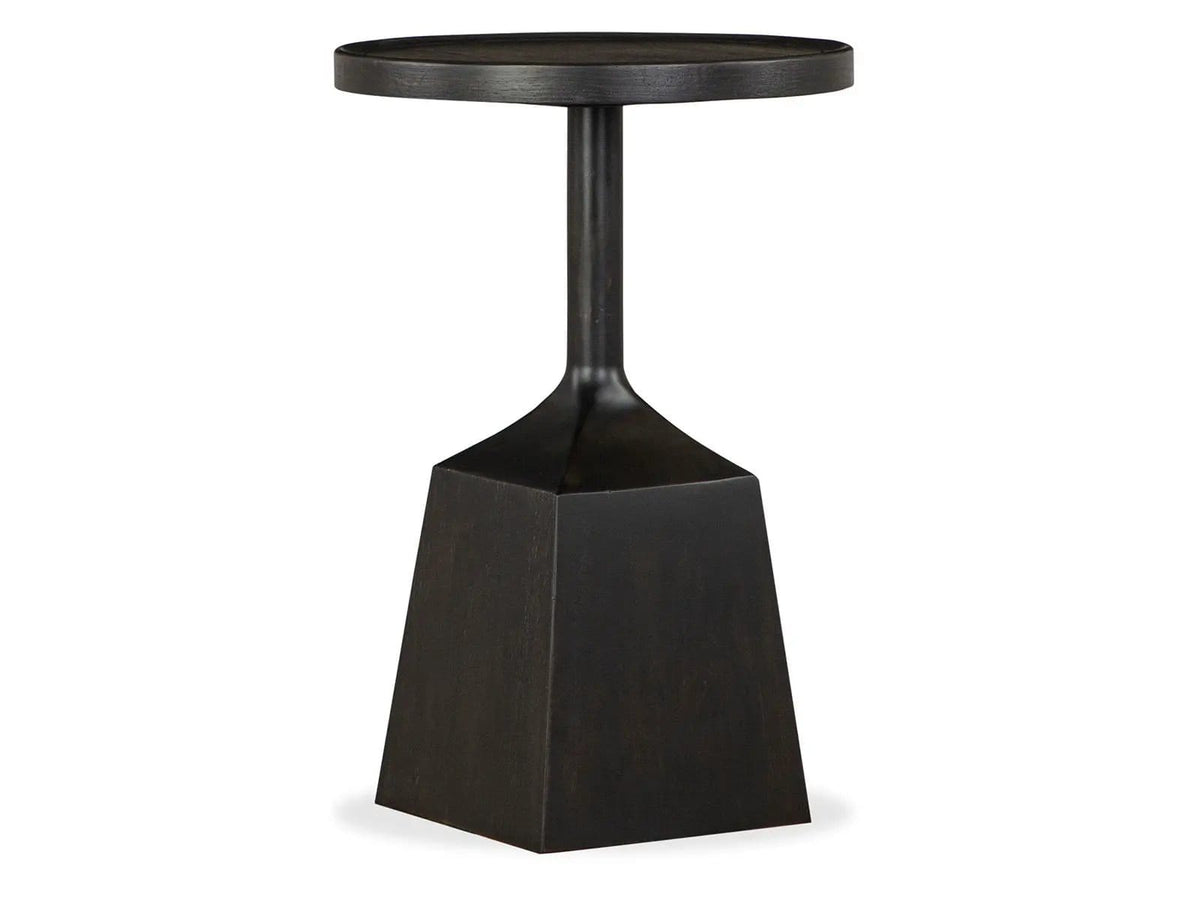 Lindon Round Pedestal Accent End Table | 2 Pieces | Living Room Furniture | Living Room