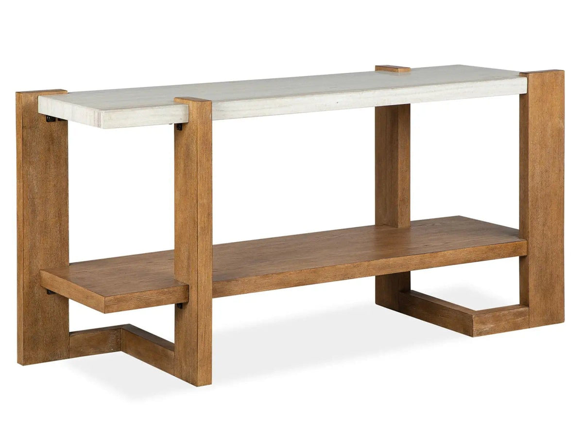 Carrington Rectangular Table | 3 Pieces | Oak Veneer & Granite | Living Room