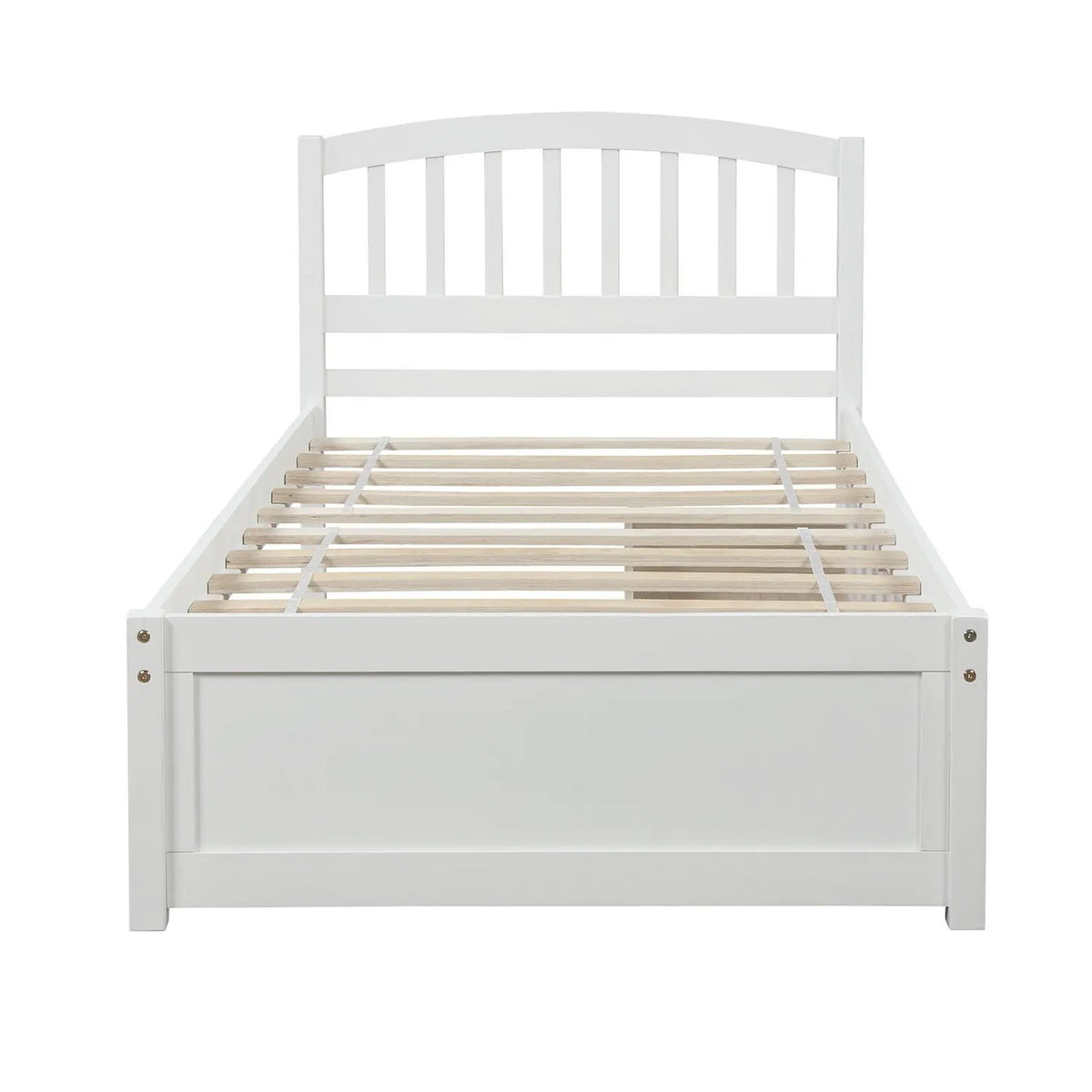 Platform Storage Bed | Wood Frame | Two Drawers | Headboard And Footboard