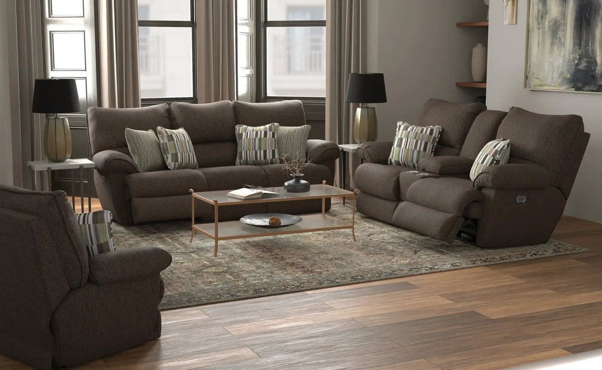 Lenny Lay Flat Power Recliner Reclining Chair | 2 Pieces | Living Room Furniture | Living Room