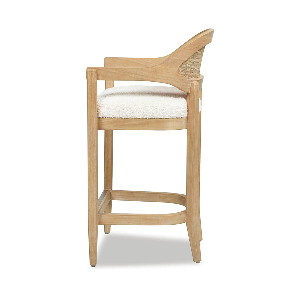 Americana Counter Stool | Mid-Century Modern | Cane Back | Kiln-Dried Wood Frame