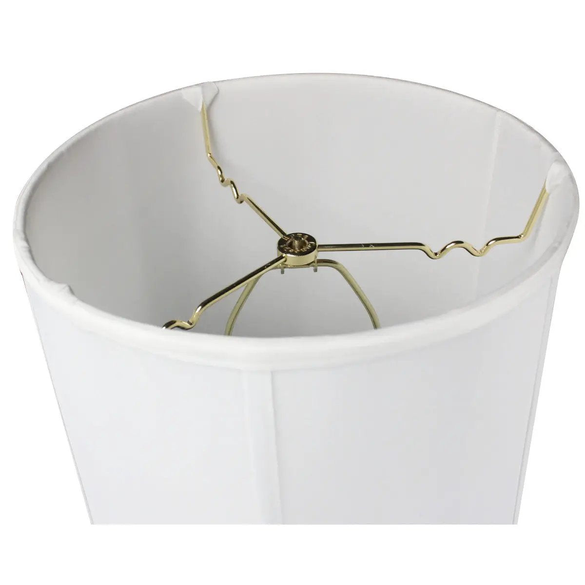Drum Lampshade | White Shantung | Premium Fabric | 12x14x15