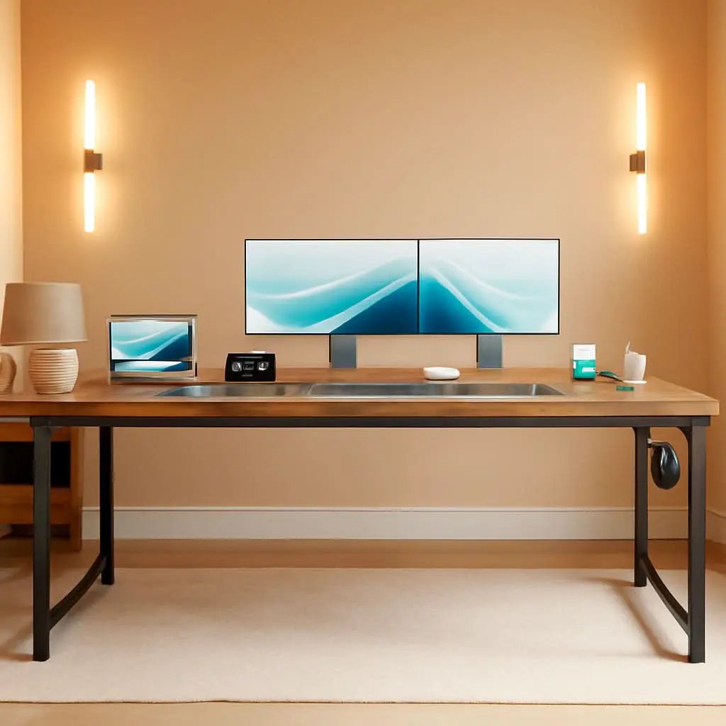 71 Inch Computer Desk With USB Ports For Office And Study from PriceLows™