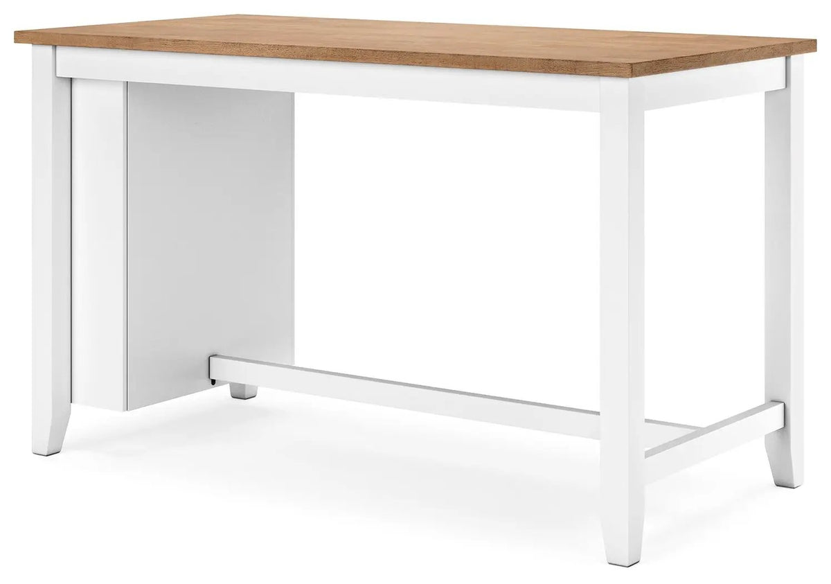 Gesthaven Counter Height Table | Rectangular Dining Room | 60 Inch Width | Natural Wood Tone