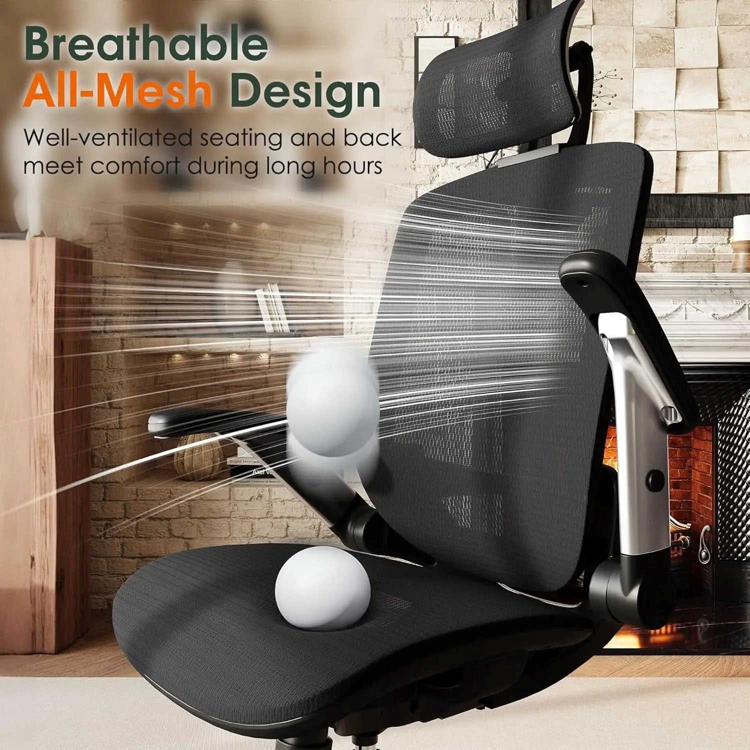 Big Tall Mesh Office Chair With Headrest And Tilt from PriceLows™