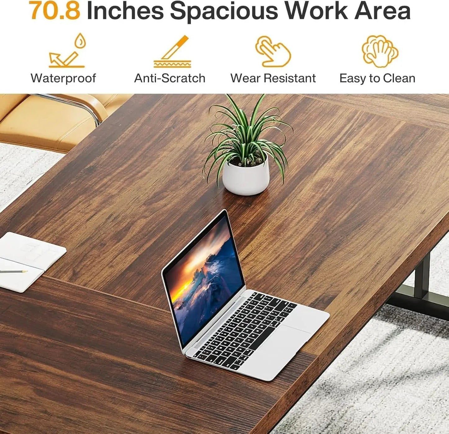 Seventy Inch Executive Desk For Office Workstation from PriceLows™