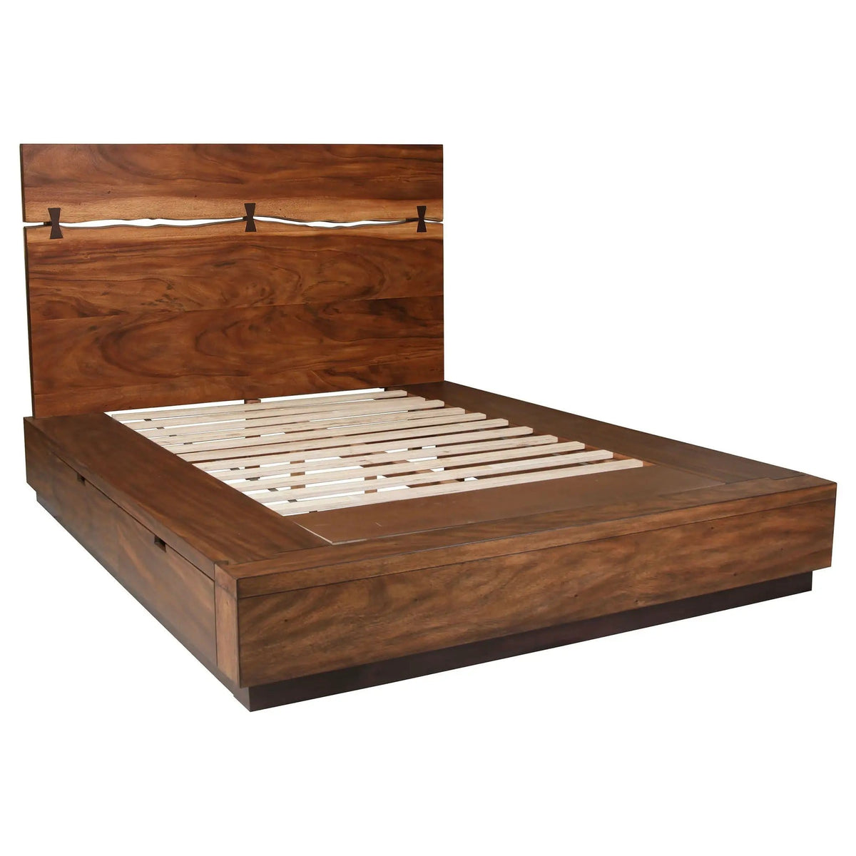Winslow 4-piece Queen Bedroom Set Smokey | 4-Piece Set | Walnut & Wood | Walnut