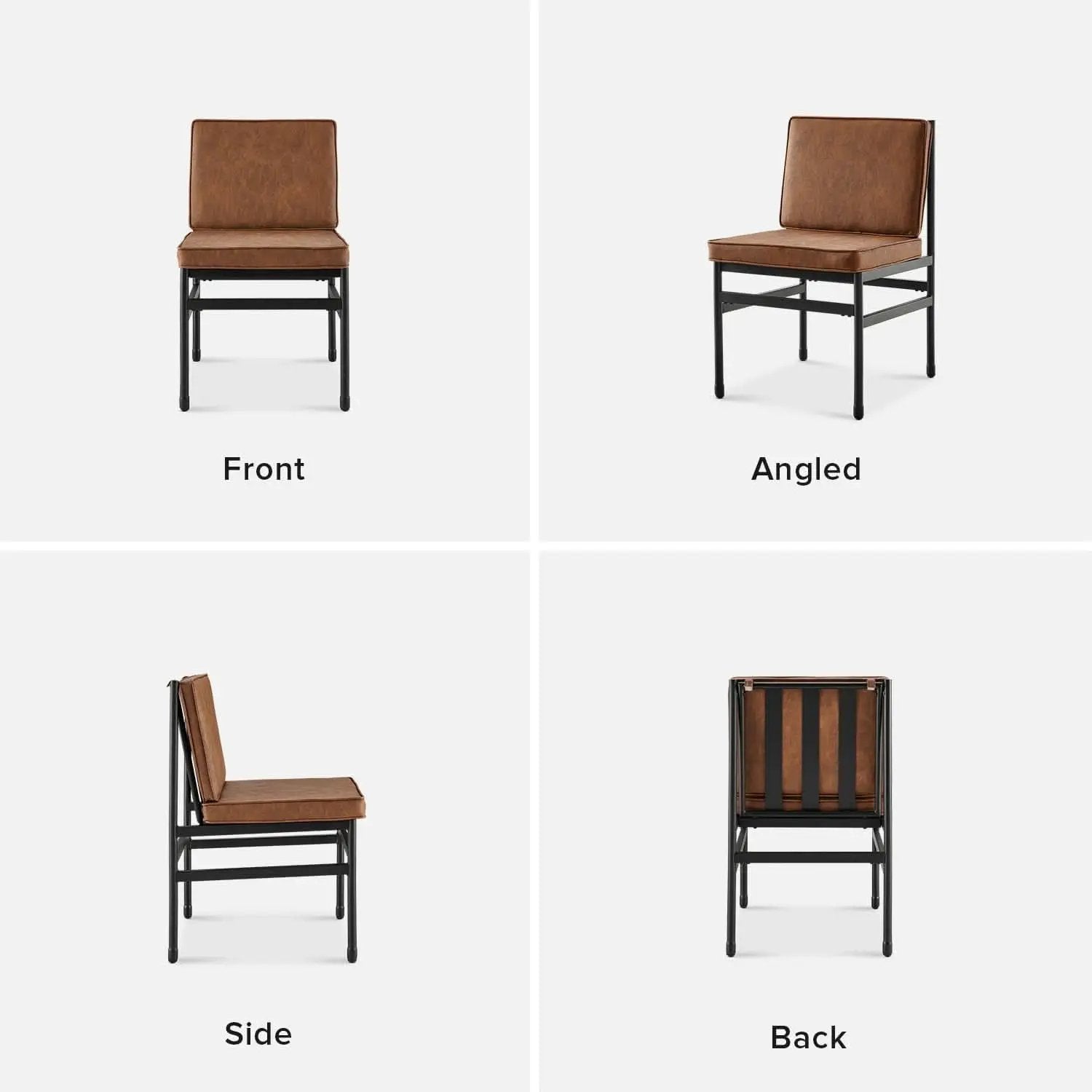Black Dining Chairs With Removable Cushion Covers French from PriceLows™