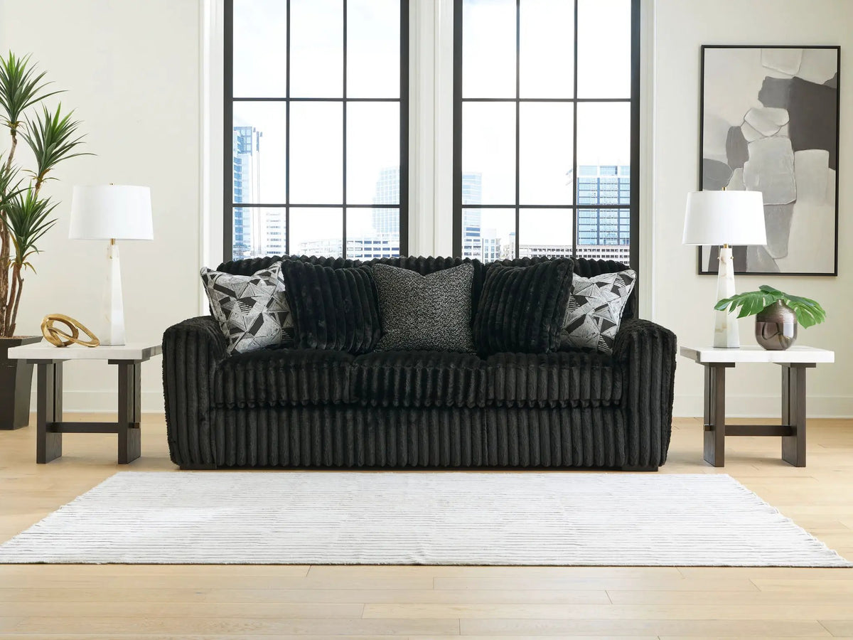 Midnight Madness Sofa | Jumbo Corduroy | Cozy Inviting Design | 98 Inch Length