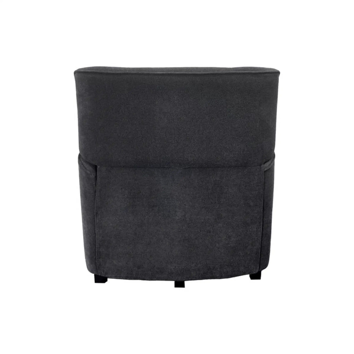 Stylish Recliner Chair - | 33 x 37 x 37 in | Solid Wood & Plywood | Gray
