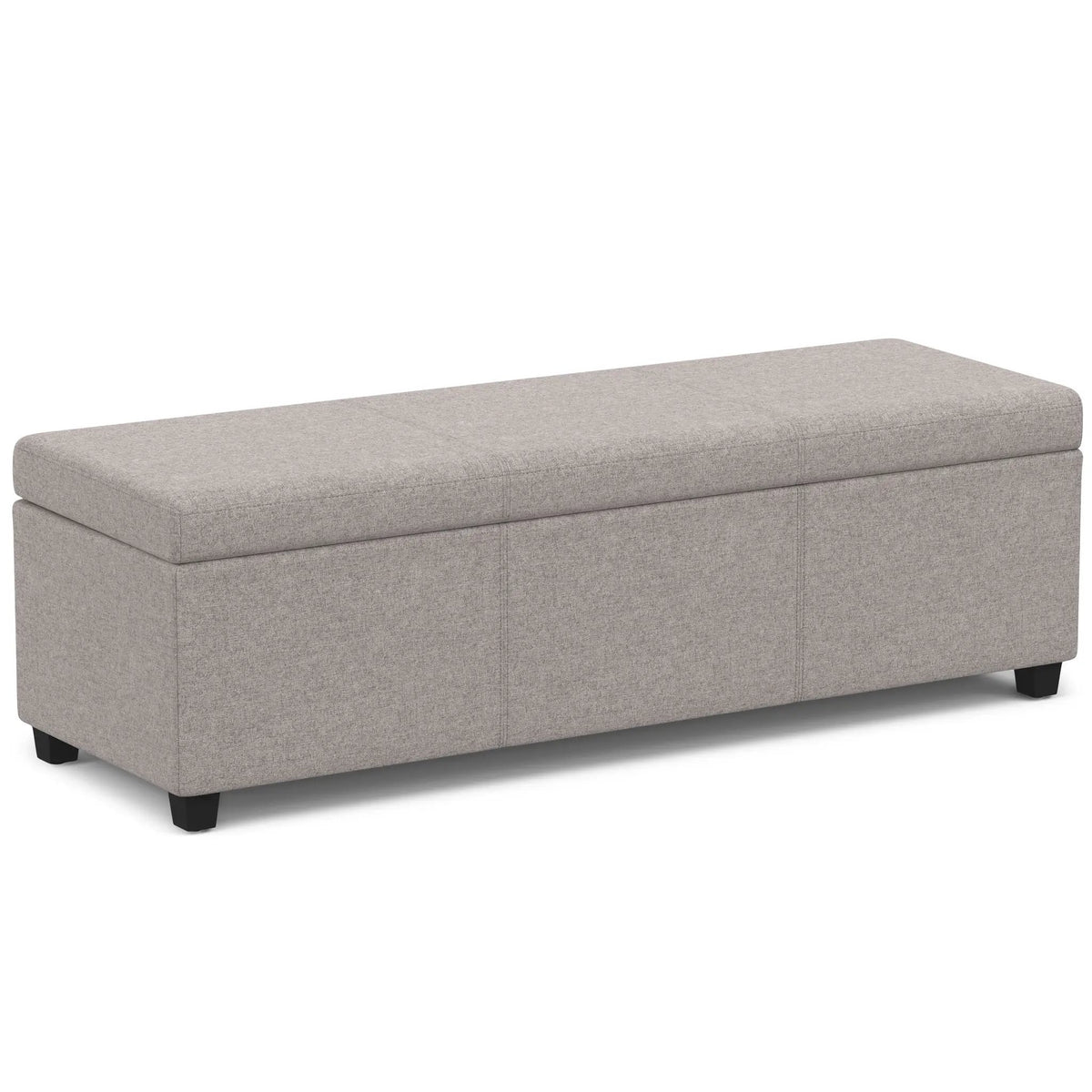 Storage Ottoman Bench | Solid Wood Frame | High Density Foam