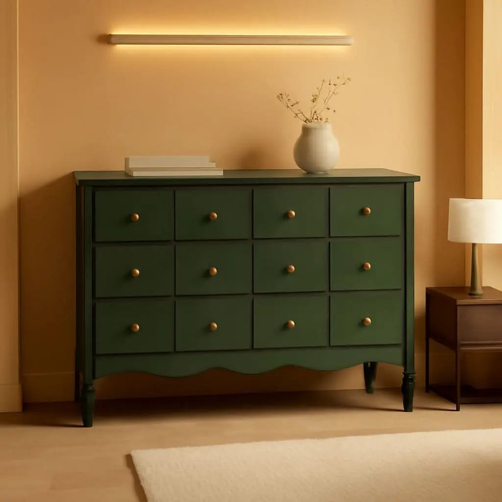 Liberty Forest Green Six Drawer Dresser With Knobs from PriceLows™