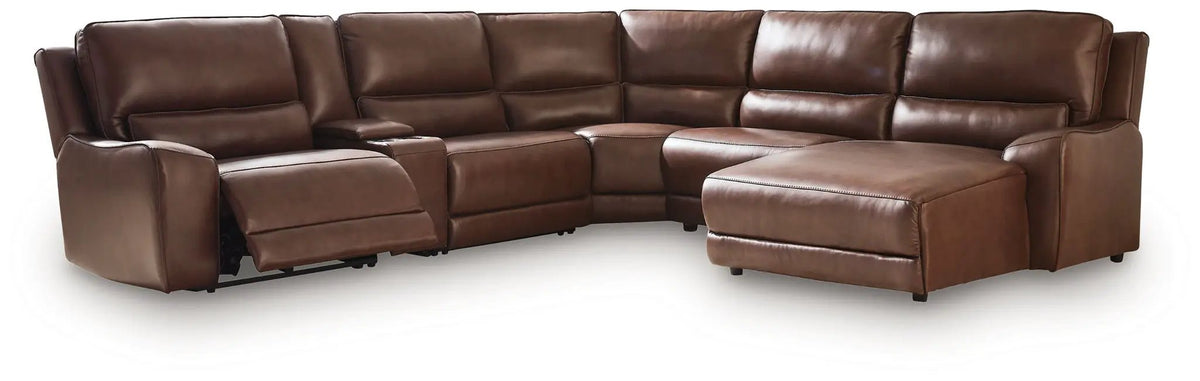 DeepWakes Power Reclining Sectional | Chaise Included | Ultra-Stylish Design | 130 Inch Length