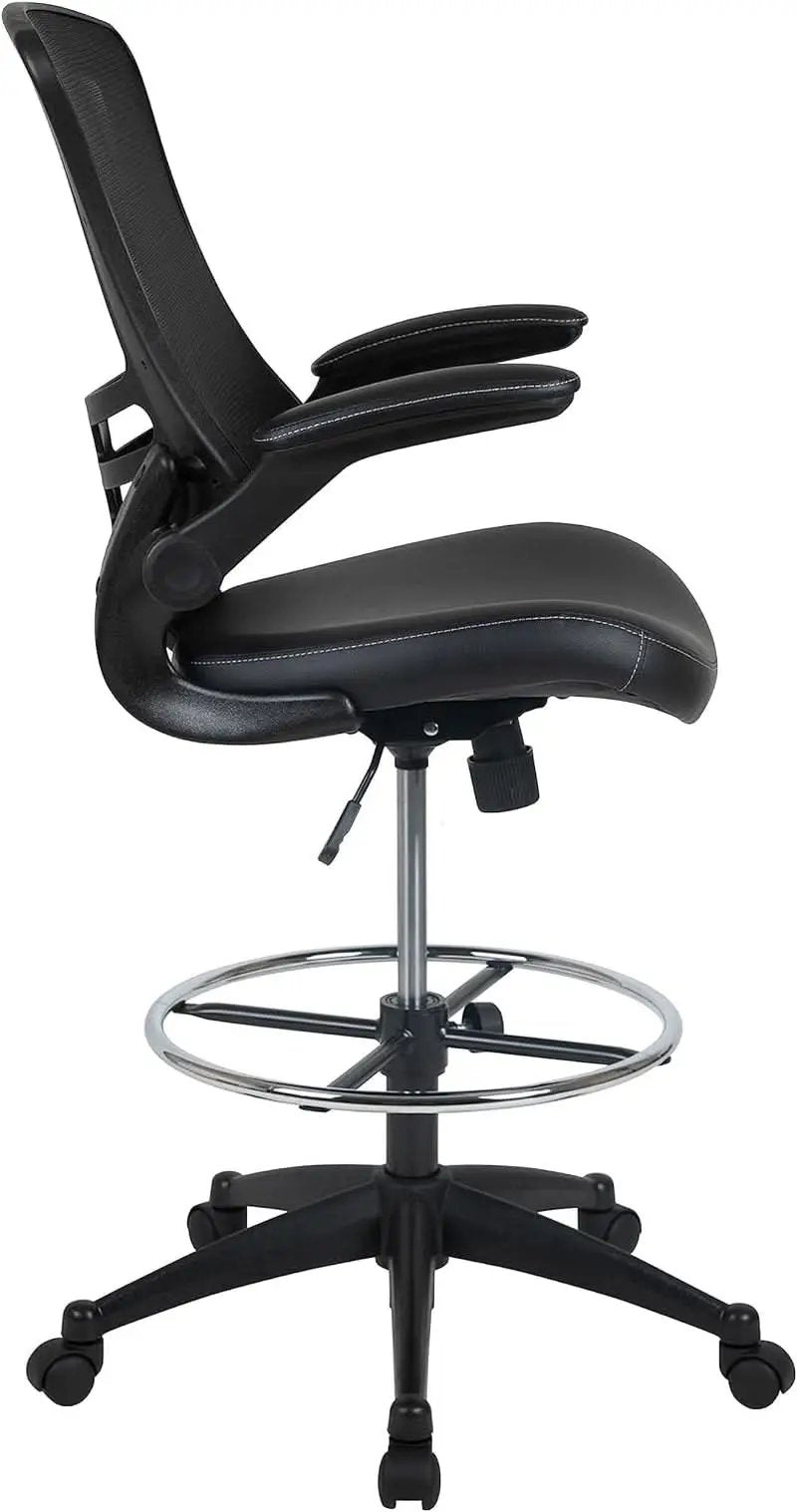Kelista Mid Back Swivel Ergonomic Office Chair Black from PriceLows™