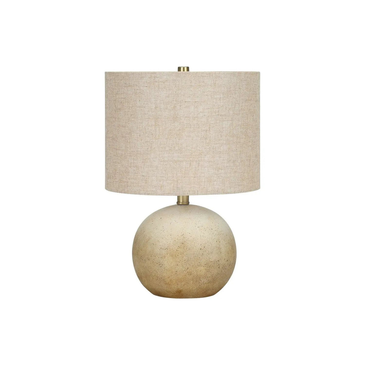 Sphere Table Lamp | Concrete Base | 19.5 Inch Height | 3-Way Rotary Switch