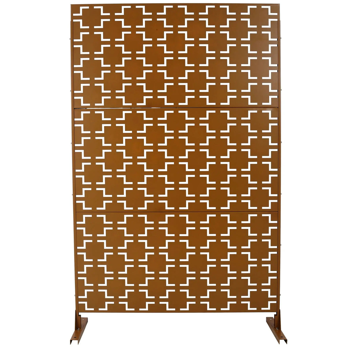 Metal Privacy Screen | Freestanding Divider | Rust Resistant