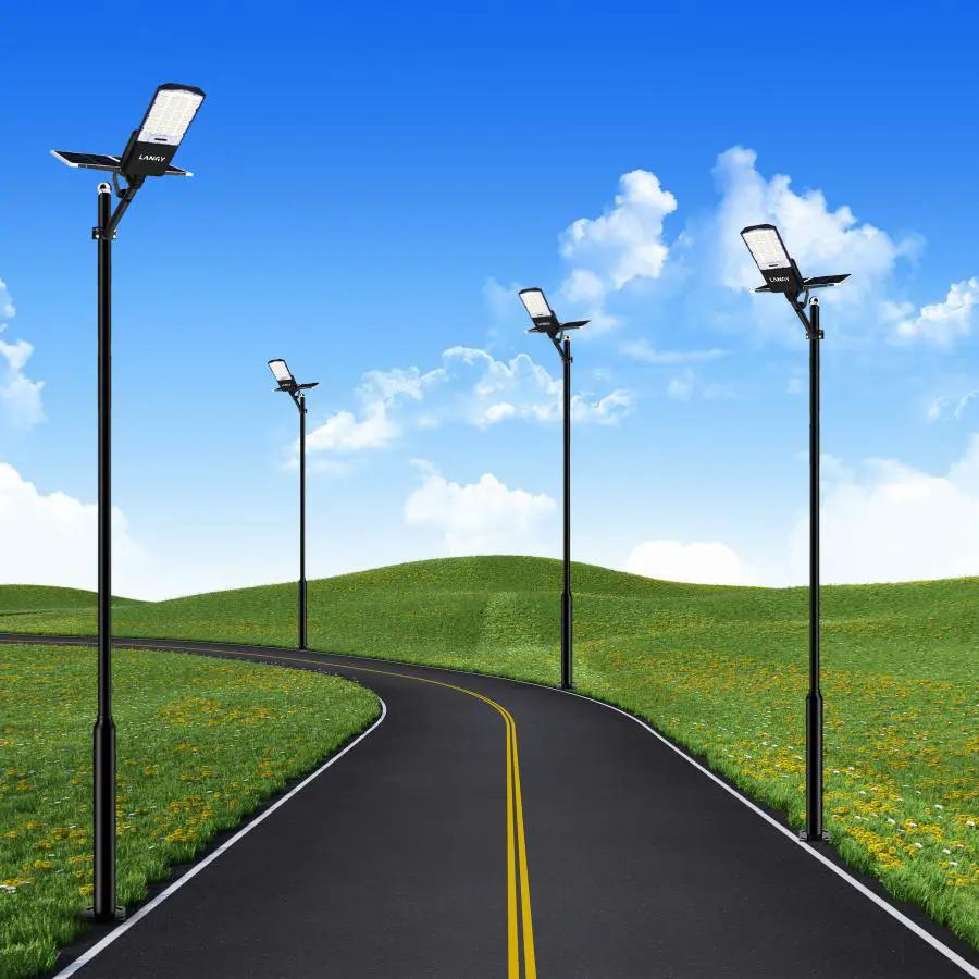 Solar Street Light With Pole | 50000 Lumen | IP65 Waterproof | 20Ft