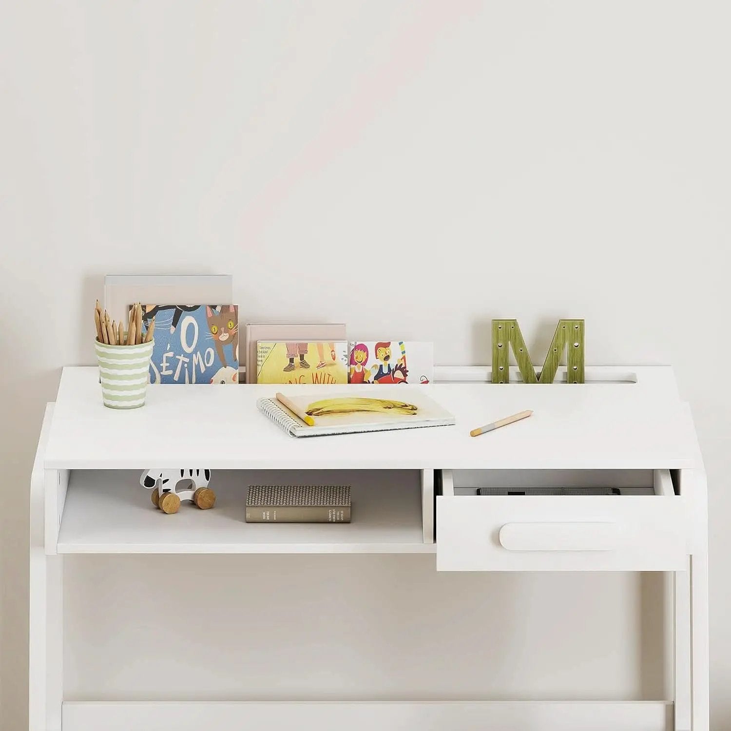 Kids Desk and Chair Set With Storage Drawers for Study from PriceLows™