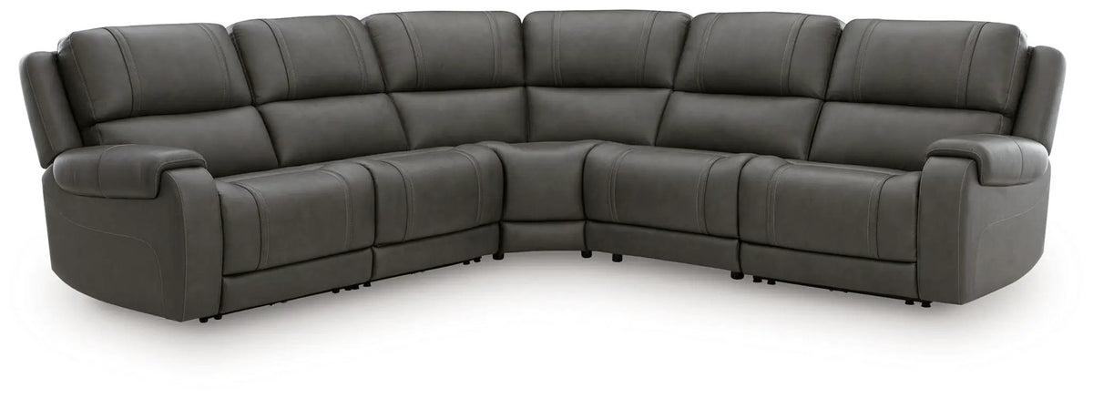 Power Reclining Sectional | USB Charging | Adjustable Headrests | Mocha