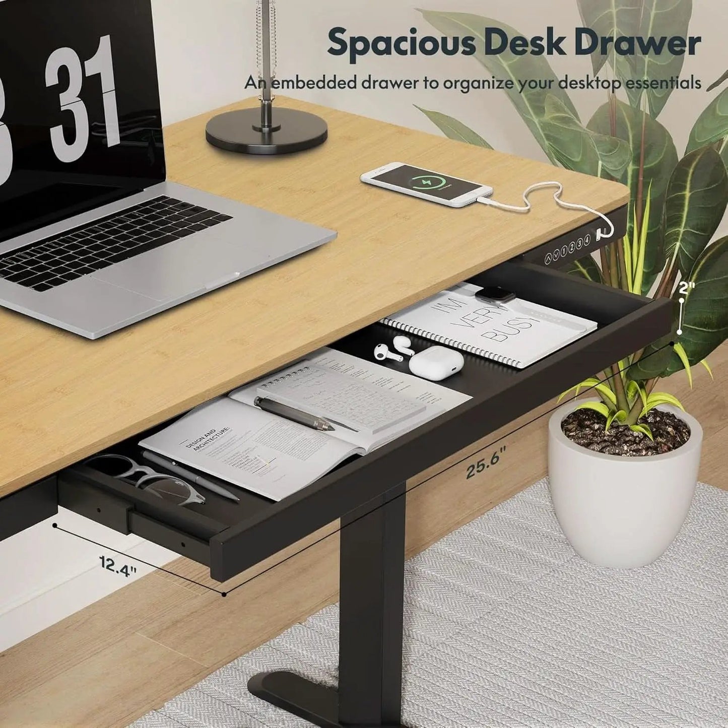 Electric Standing Desk With USB Ports And Adjustable Height from PriceLows™