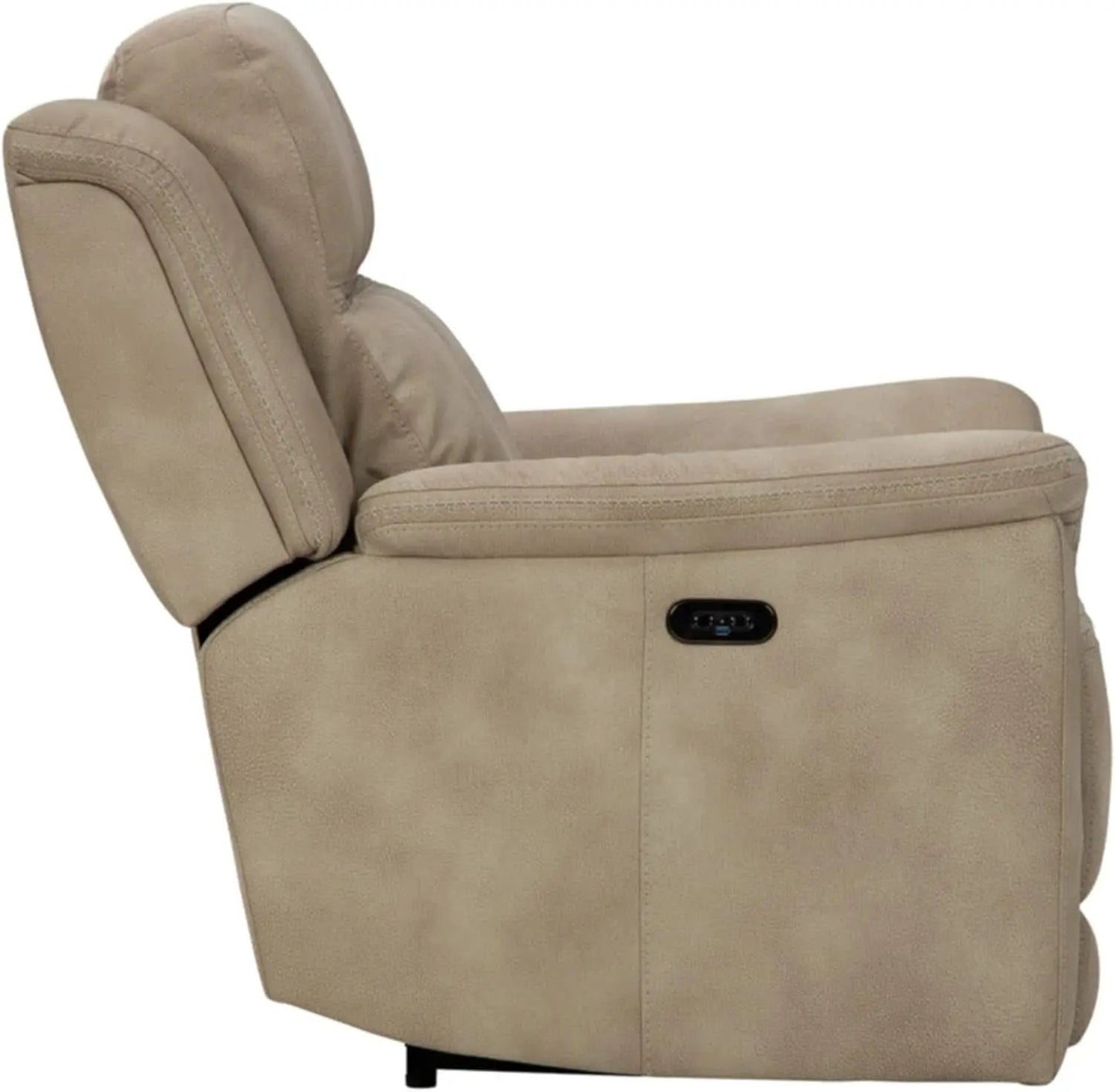 Durapella Power Recliner With Adjustable Headrest Beige from PriceLows™