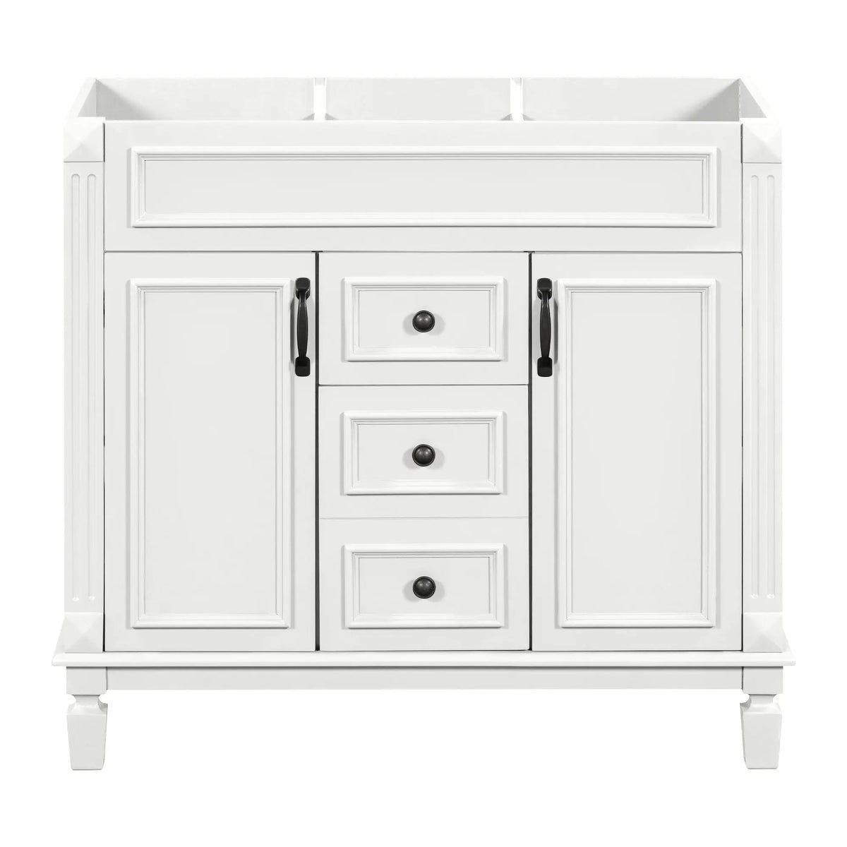 Bathroom Vanity Cabinet | 35.3 Inch Width | 2 Soft Closing Doors | 2 Drawers