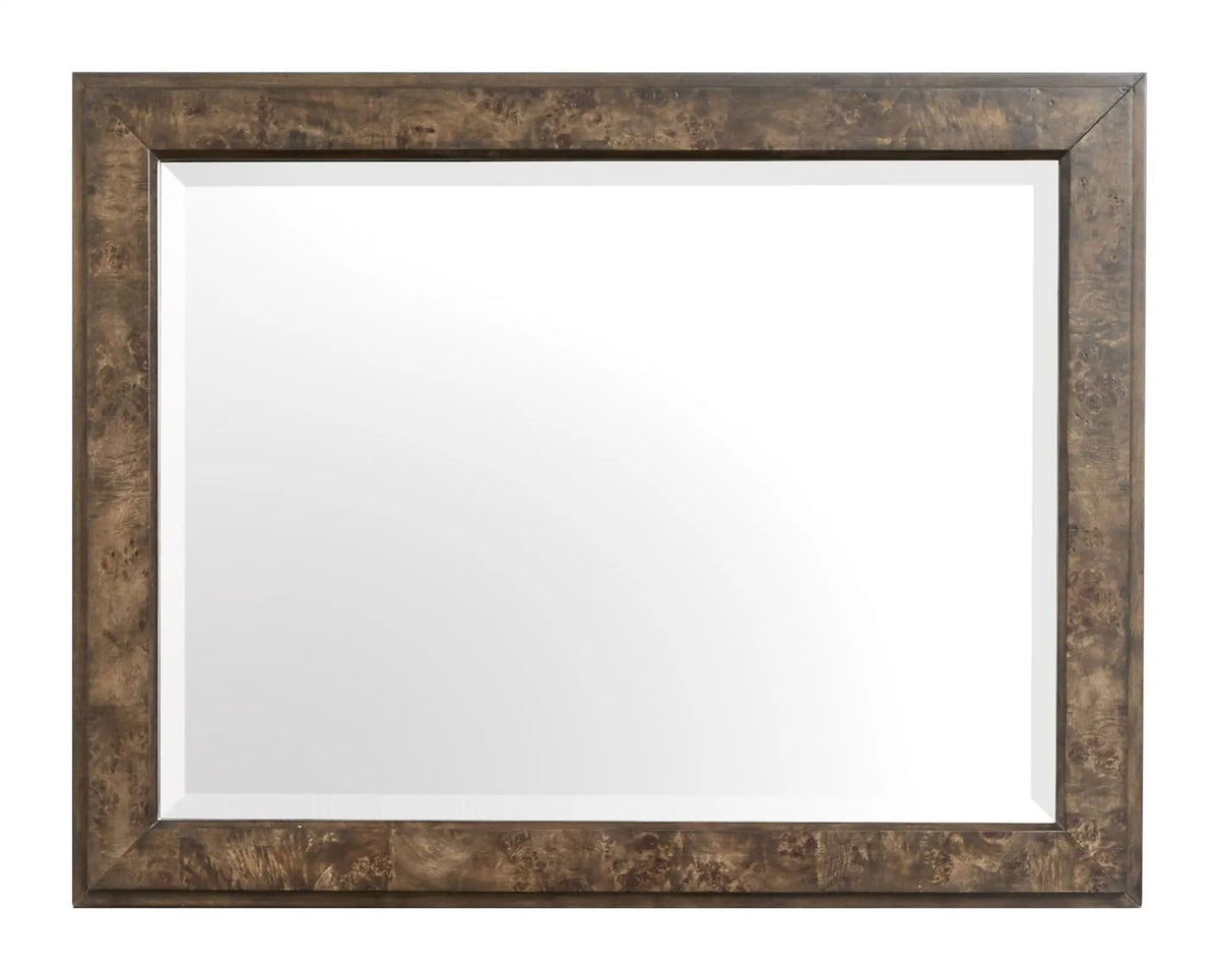Rowan Landscape Mirror | 1.75 x 45 x 35 in | Veneer & Brass | Espresso