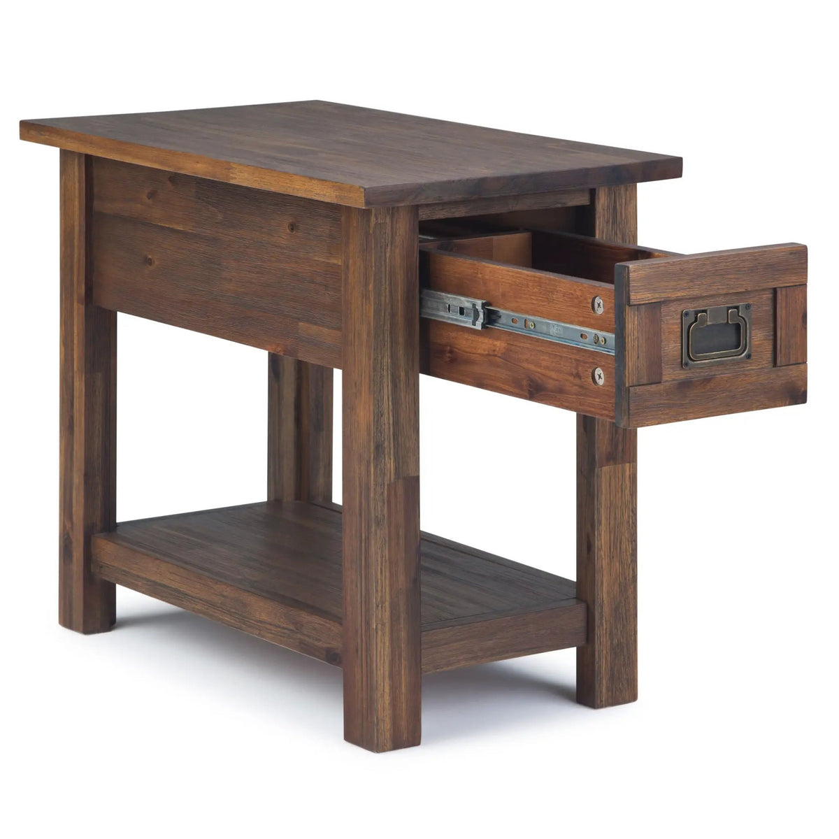 Monroe Handcrafted Side Table | Solid Acacia Hardwood | NC Lacquer Finish | 38 Inch Square