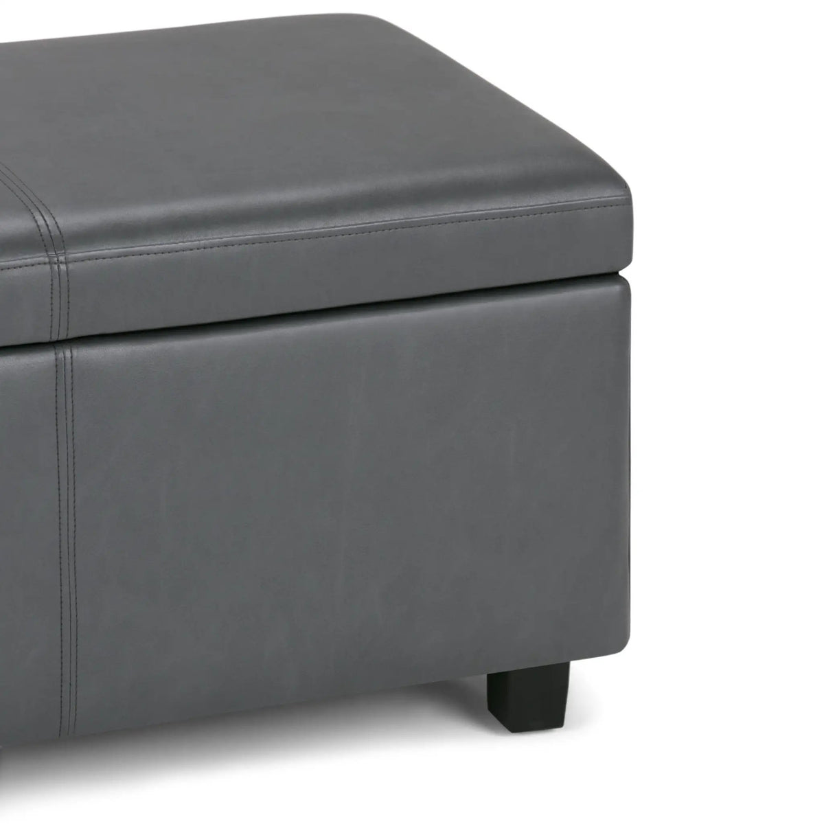 Storage Ottoman Bench | Solid Wood Frame | High Density Foam