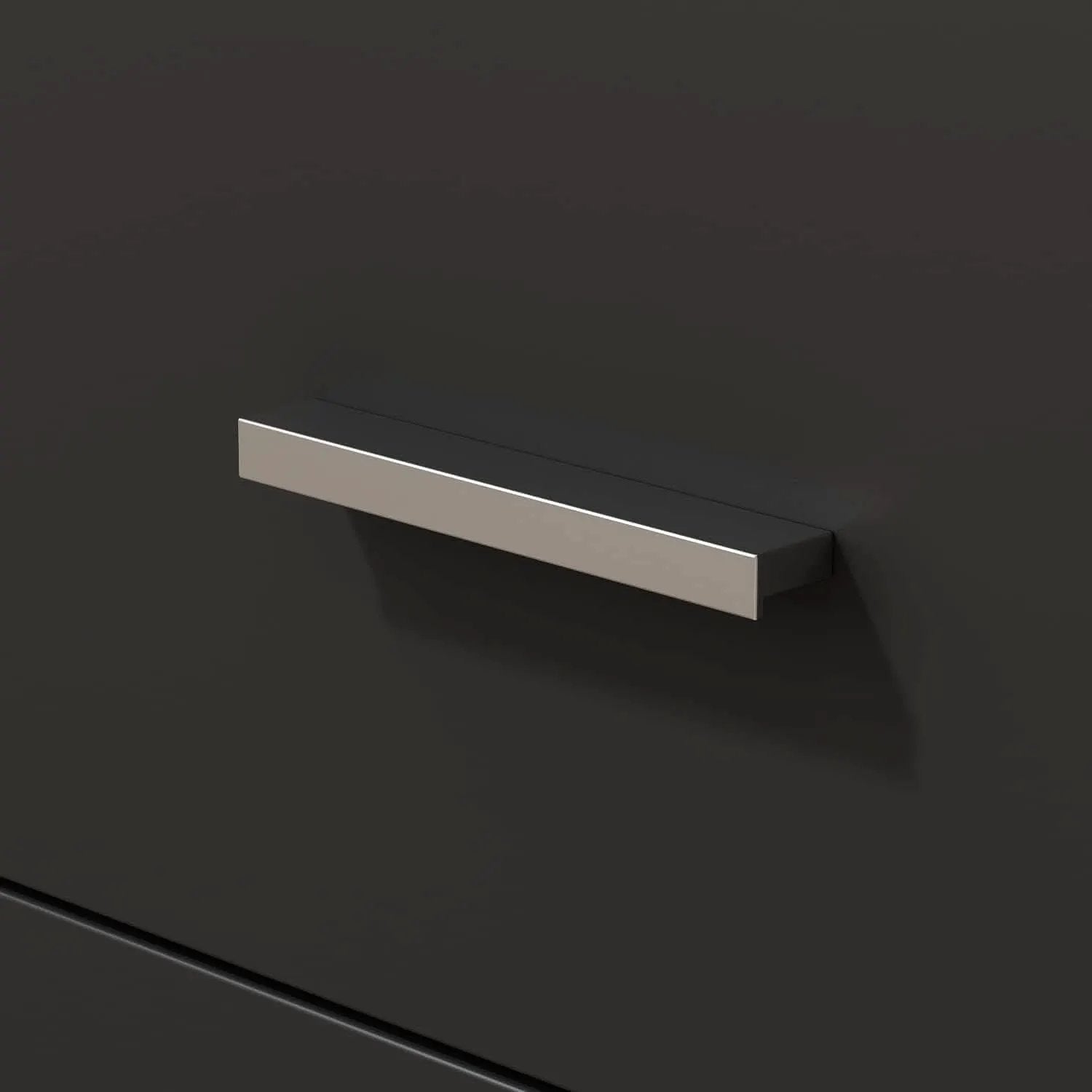 55 Inch L Shaped Computer Desk Black Storage Cabinet from PriceLows™