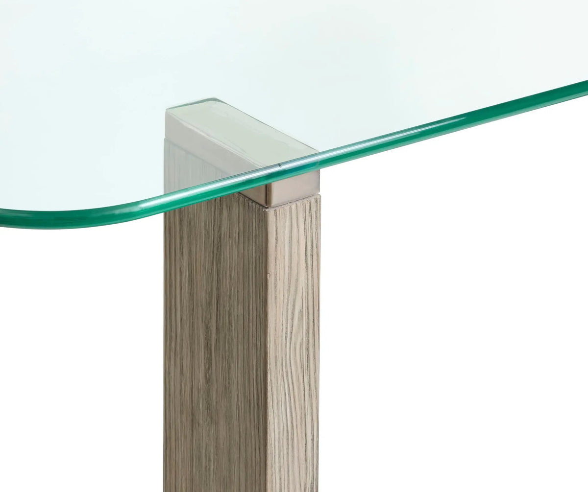 Bartlett Rectangular End Table | Smokey Pine Finish | Modern Contemporary Style | 26 Inch Width