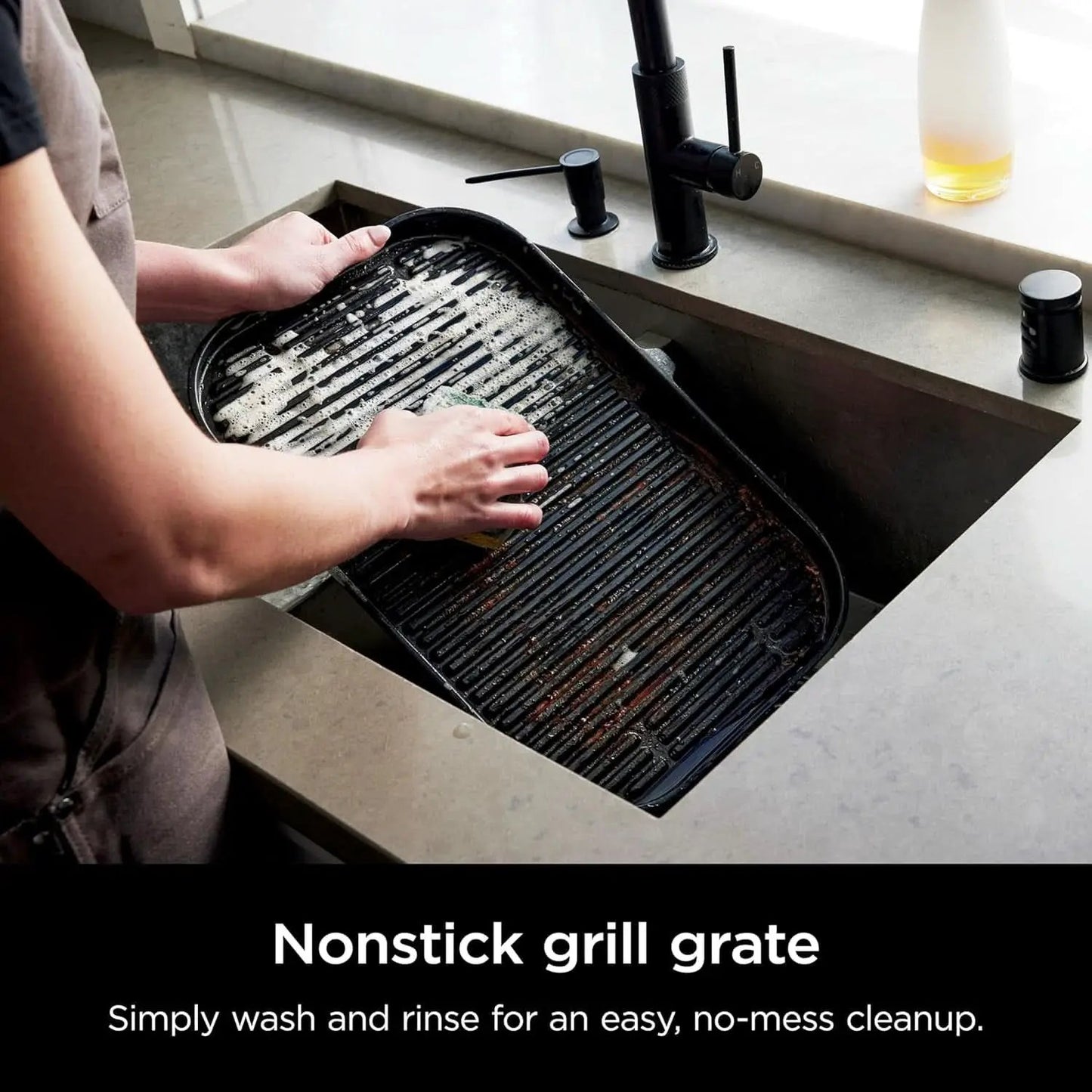 XL Smart Grill Smoker 7 In 1 With App Control Black from PriceLows™