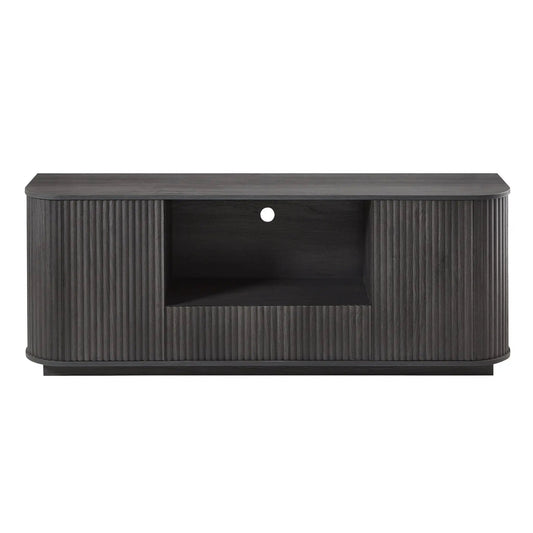 Modern Wavy TV Stand Rounded Sideboard With Storage Cabinet | 2 Pieces | Particleboard | Dining Room