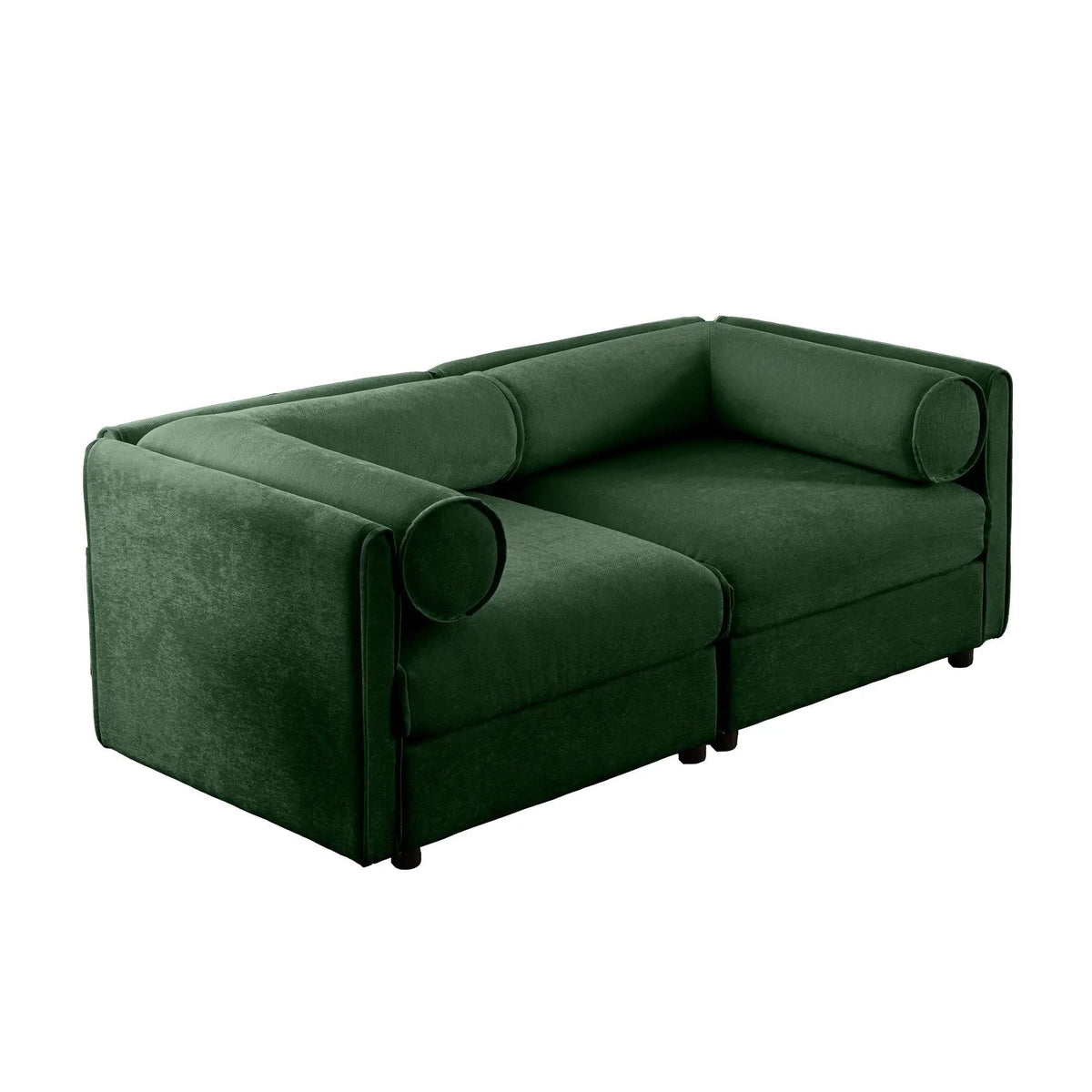 Stylish Sofa With Storage Seat And Cylindrical Backrest | Stationary Sofa | Living Room Furniture | Living Room