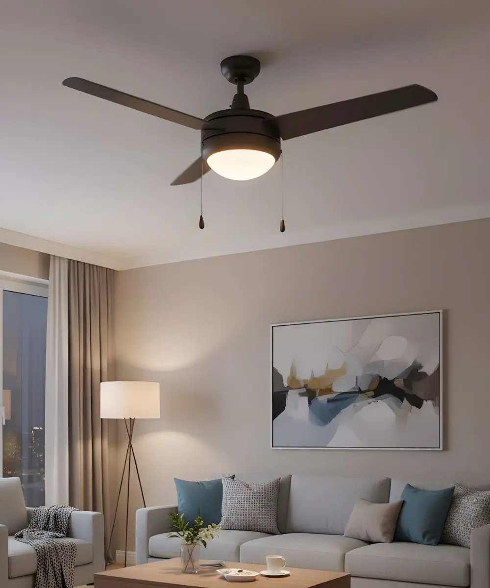 Ceiling Fan | 50 Inch | 3-Blade | Oil Rubbed Bronze LED Light