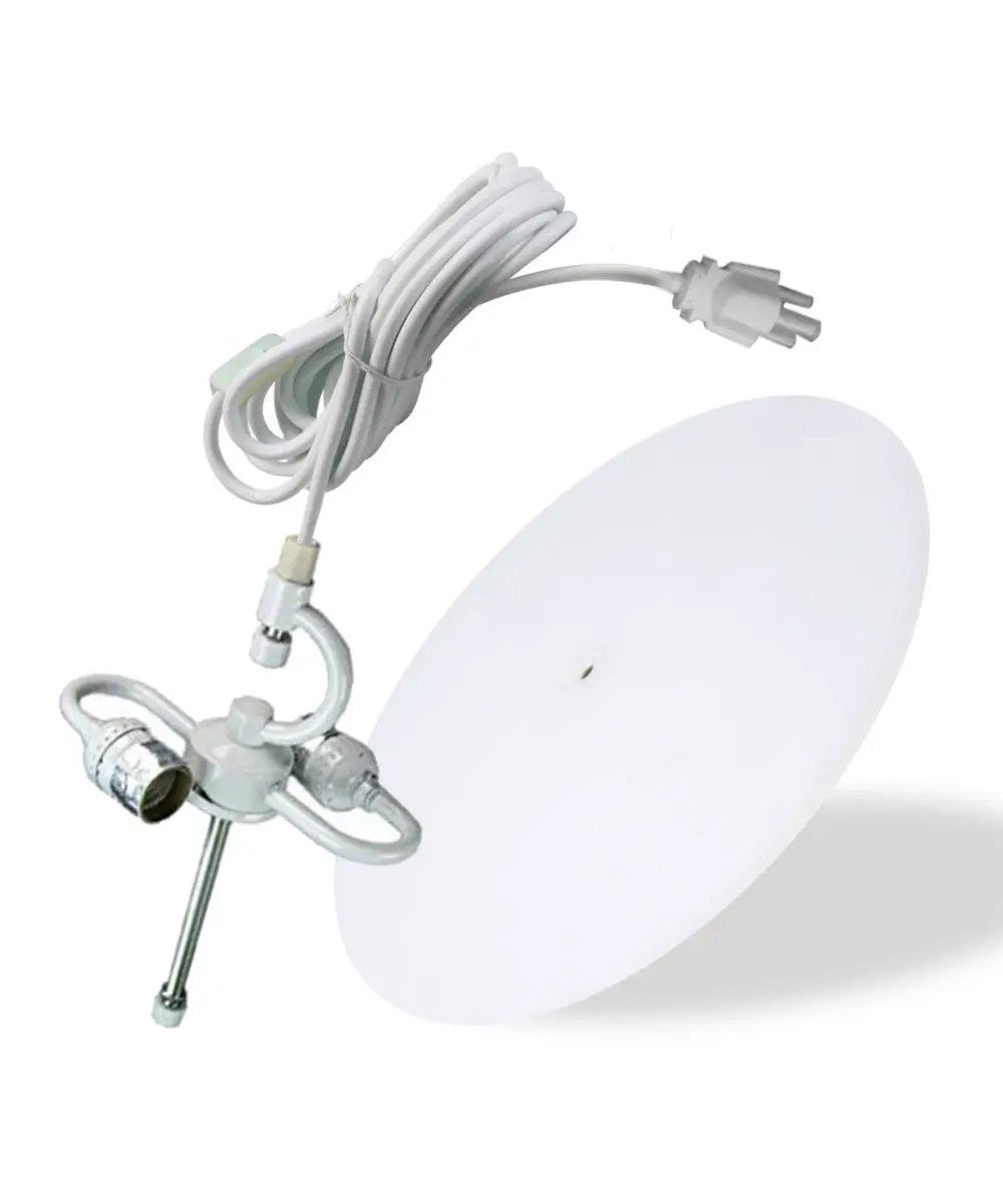Plug In Swag Pendant | Two Light | Oatmeal Linen Drum | 16 Inch Wide