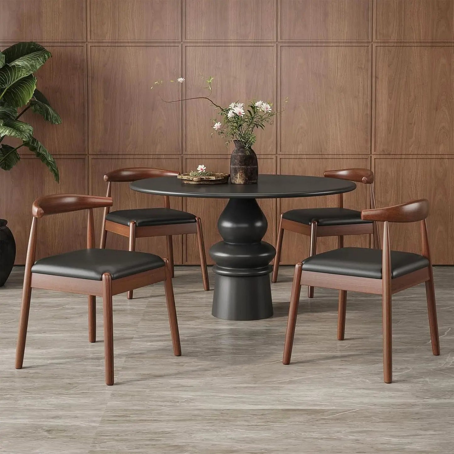 Midcentury Dining Chairs With Durable Premium Rope from PriceLows™