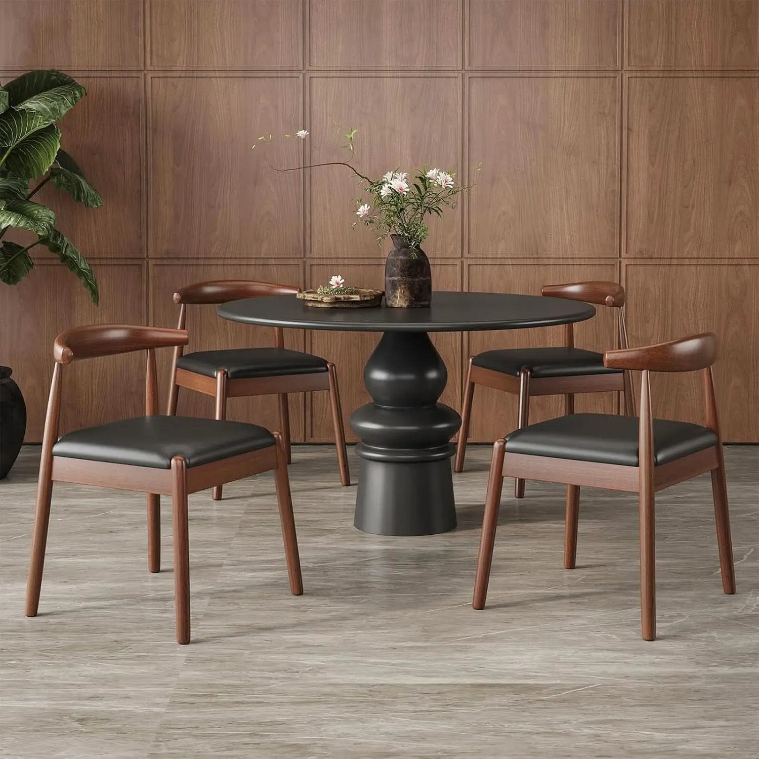 Midcentury Dining Chairs With Durable Premium Rope from PriceLows™