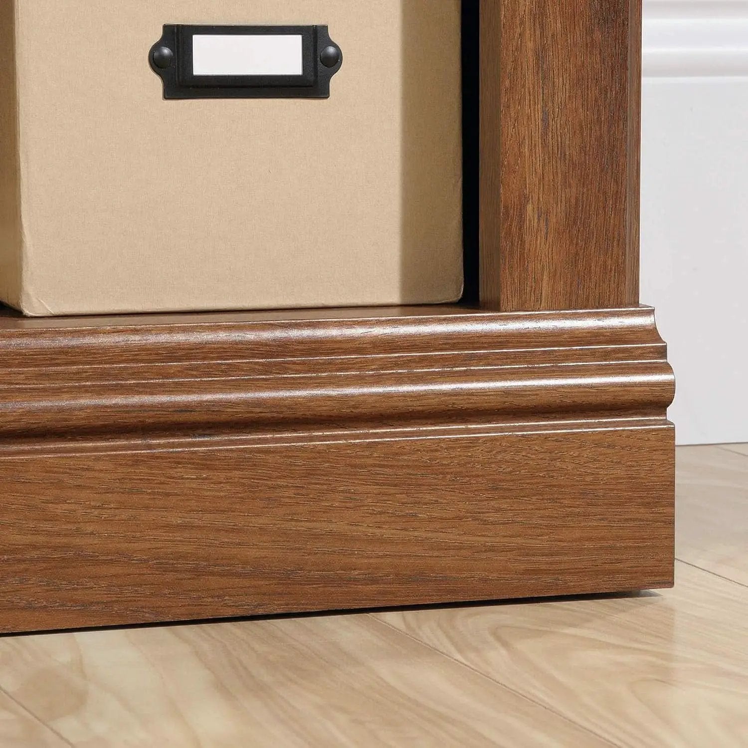Two Tier Wooden Bookcase With Adjustable Shelf In Oiled Oak For Home Office And Living Room from PriceLows™