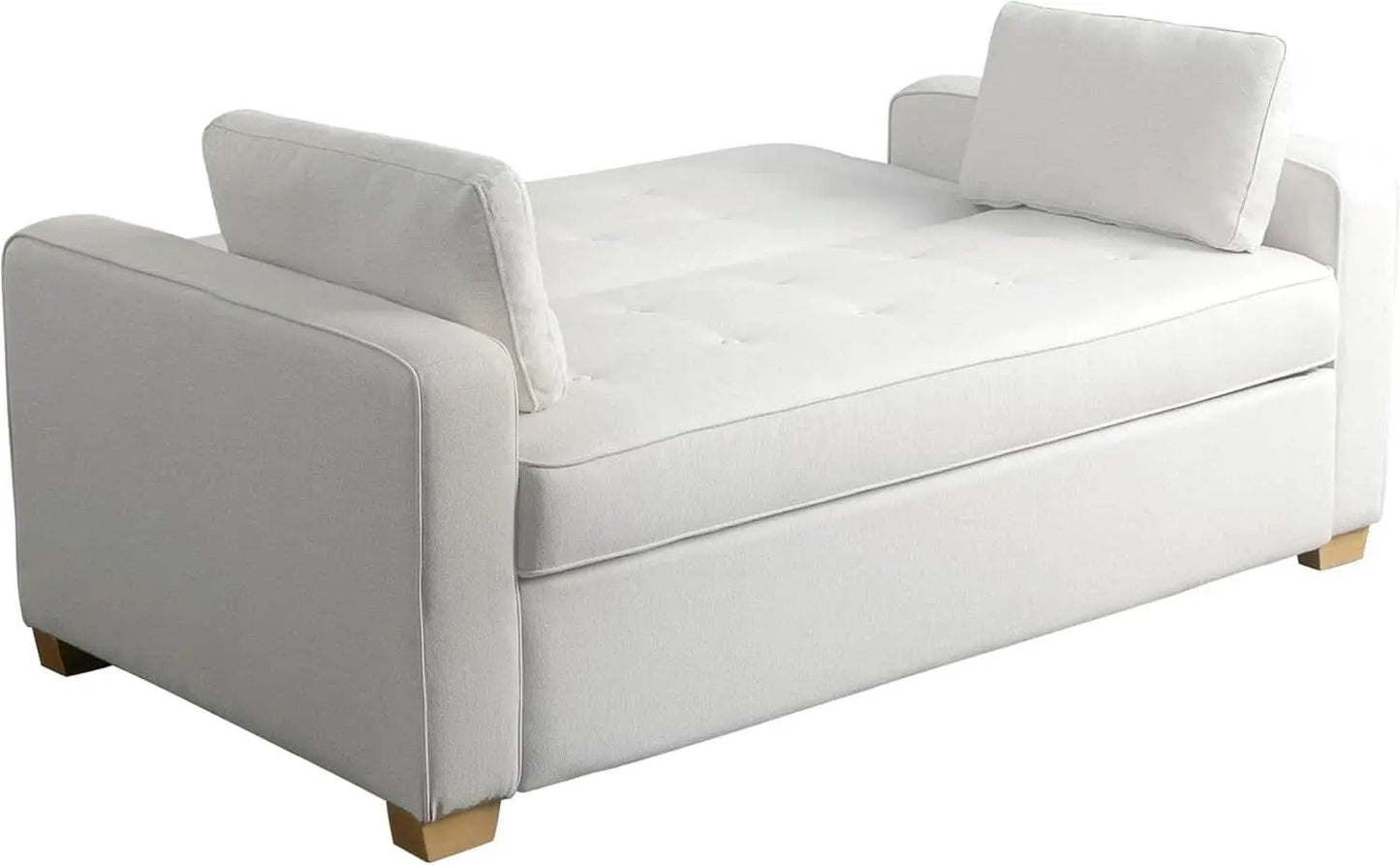 Queen Size Convertible Sleeper Sofa Oyster Upholstery from PriceLows™