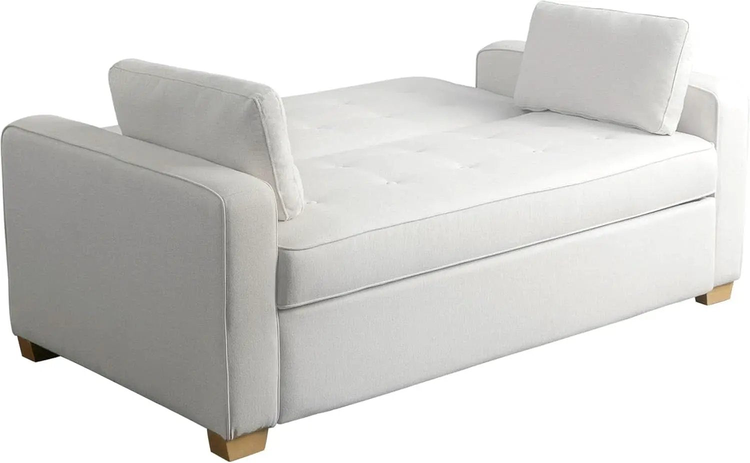 Queen Size Convertible Sleeper Sofa Oyster Upholstery from PriceLows™