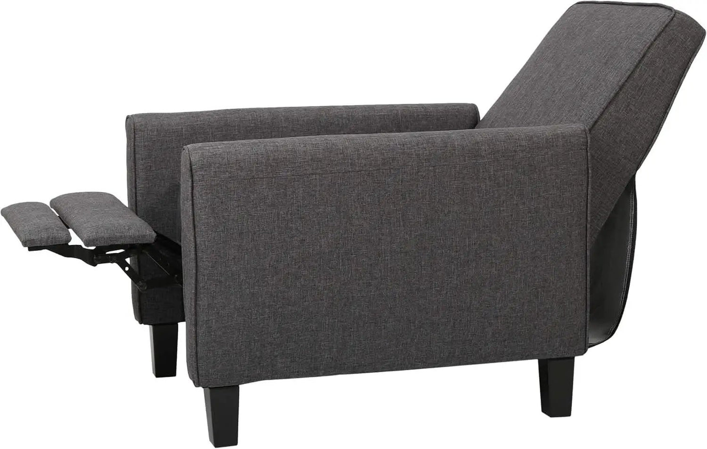 Emmie Fabric Recliner Set Of 2 In Smoke And Dark Brown from PriceLows™