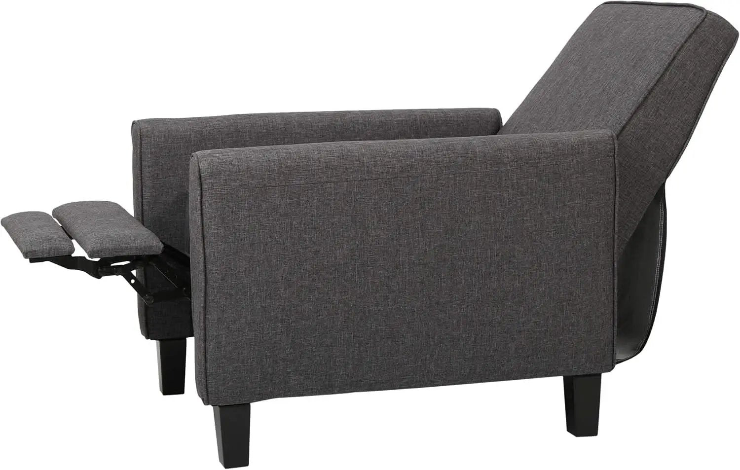 Emmie Fabric Recliner Set Of 2 In Smoke And Dark Brown from PriceLows™