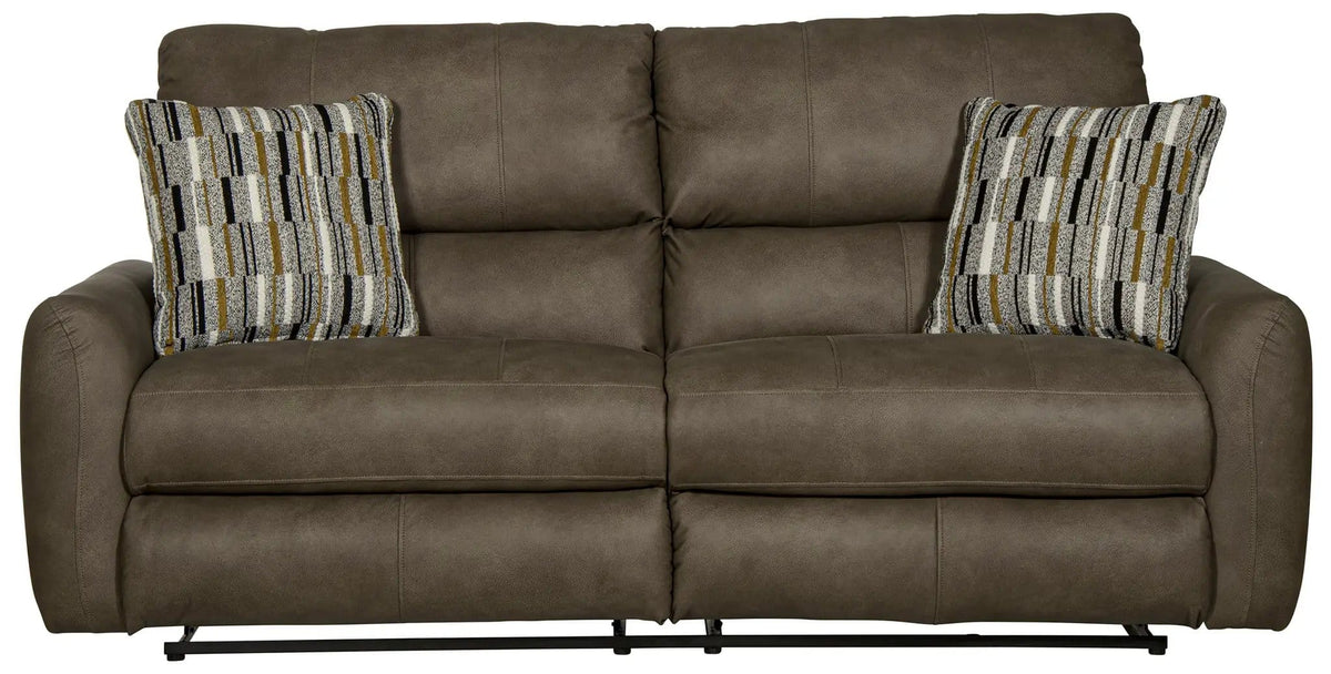 Dorian Reclining Sofa | 4 Pieces | Faux Leather & Fabric | Living Room