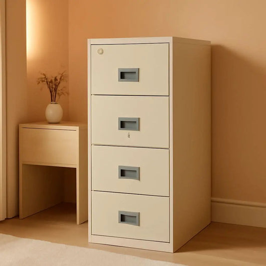 Patriot Vertical 4 Drawer Fire Safe File Cabinet 1 Hour Parchment from PriceLows™